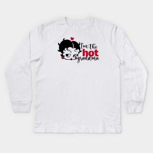 Betty Boop - Hot grandma Kids Long Sleeve T-Shirt